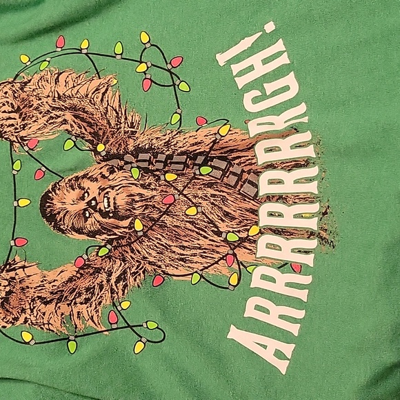 NWOT Men's Star Wars Chewbacca Christmas Graphic Tee - Size XL - Picture 6 of 6